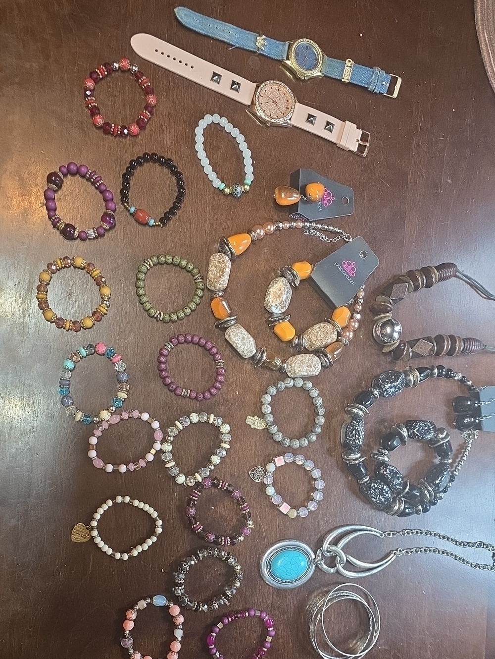 Paparazzi & Other Assorted Costume Jewerly Beaded Bracelets and Necklaces